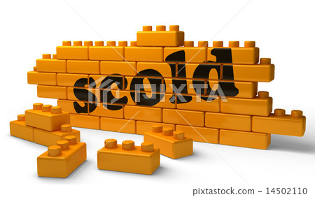 scold word on yellow brick wall scold word on yellow brick wall 14502110