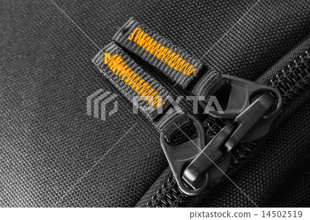 closeup detailed texture of fabric with zipper 14502519