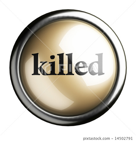 killed word on isolated button 14502791