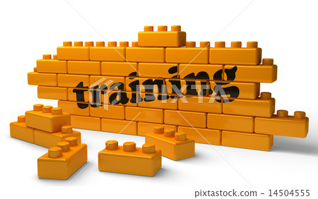 training word on yellow brick wall training word on yellow brick wall 14504555