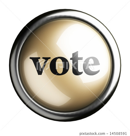 vote word on isolated button vote word on isolated button 14508591