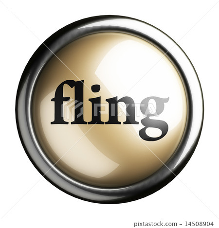 fling word on isolated button fling word on isolated button 14508904