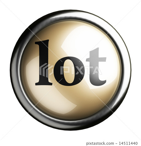 lot word on isolated button 14511440