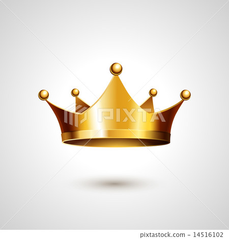 Gold Crown  Isolated On White Background 14516102
