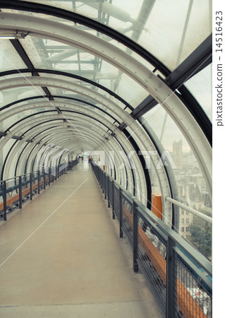 Glass conduit at Pompidou Centre in Paris France 14516423