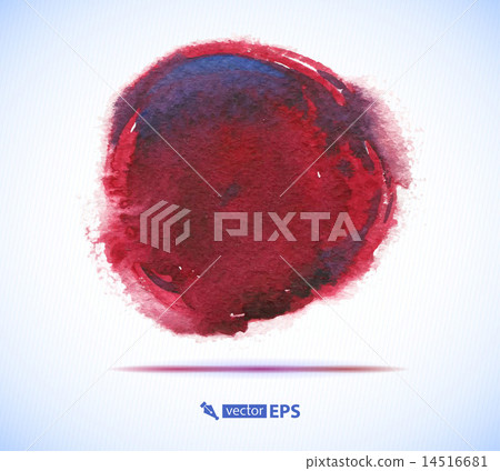 Vector watercolor ink spot. Wet brush stroke Vector watercolor ink spot. Wet brush stroke 14516681