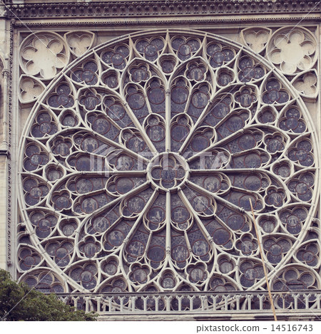 Architectural details of Cathedral Notre Dame de Paris. Architectural details of Cathedral Notre Dame de Paris. 14516743