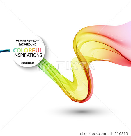 Abstract smoky waves background. Template brochure design Abstract smoky waves background. Template brochure design 14516813