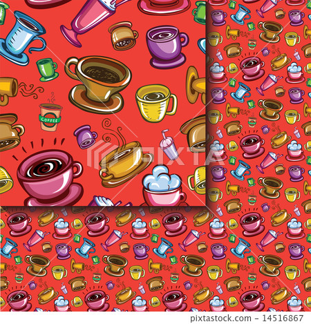 Seamless coffee cups pattern Seamless coffee cups pattern 14516867