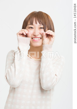 A cute girl in a fancy sweater A cute girl in a fancy sweater 14518484
