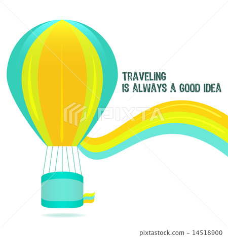 Colorful hot air balloon vector 14518900
