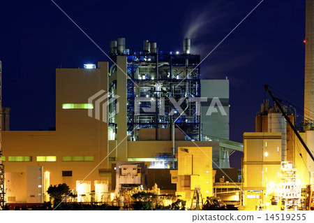 power station at night 14519255