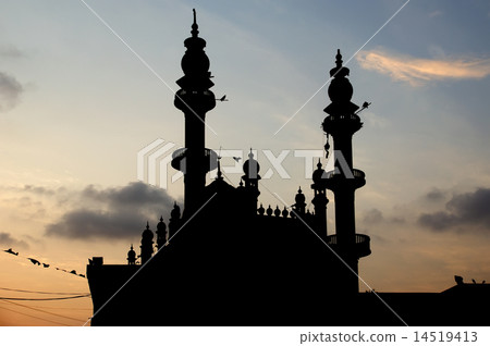 Muslim (Arab) Mosque, Kovalam, Kerala, South India 14519413