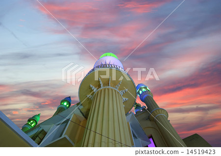 Muslim (Arab) Mosque, Kovalam, Kerala, South India 14519423