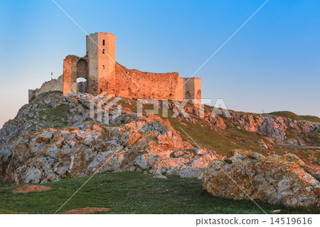 antique fortress ruins. Enisala, Romania antique fortress ruins. Enisala, Romania 14519616