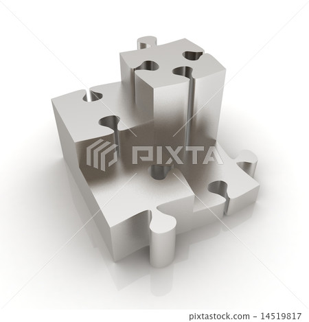 Concept of growth of metall puzzles Concept of growth of metall puzzles 14519817