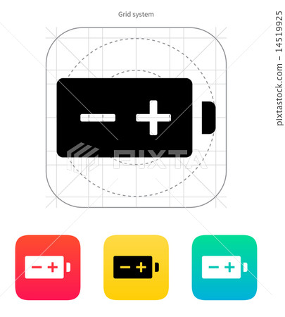 Polarity battery icon. Vector illustration. 14519925