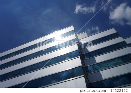 Business building with blue sky 14522122