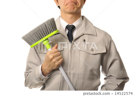 Workers with cleaning tools Workers with cleaning tools 14522574