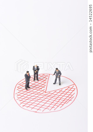 Graph and illustration of illustration written with red pen Graph and illustration of illustration written with red pen 14522695