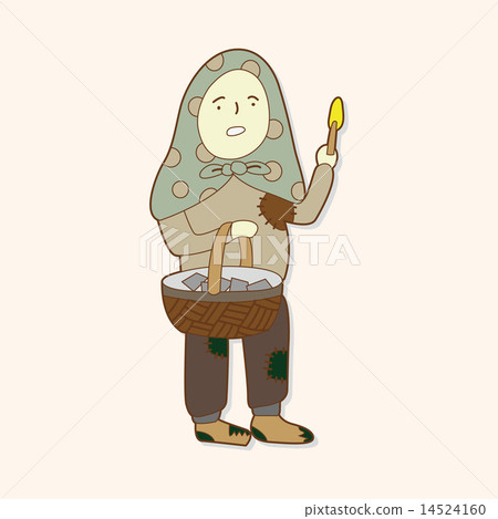 The Little Match Girl theme elements The Little Match Girl theme elements 14524160