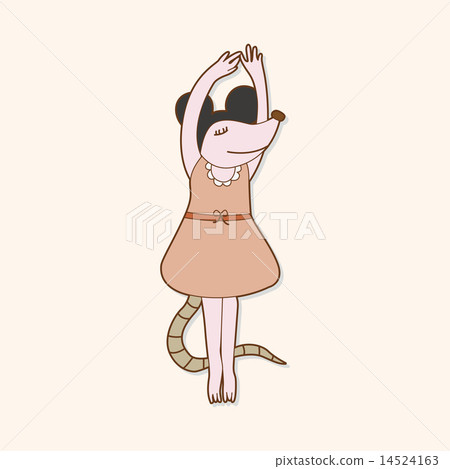 animal dancing cartoon theme elements animal dancing cartoon theme elements 14524163