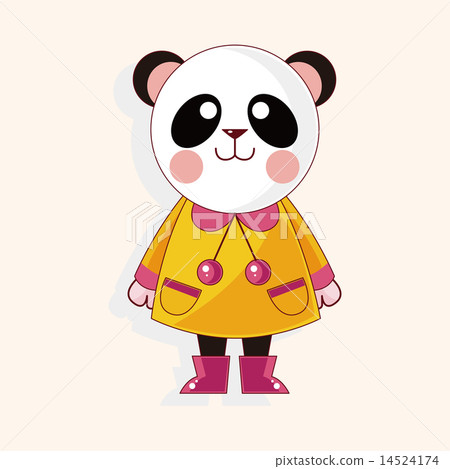 animal panda winter cartoon theme elements 14524174