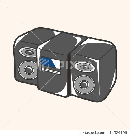 style radio theme elements vector,eps 14524196