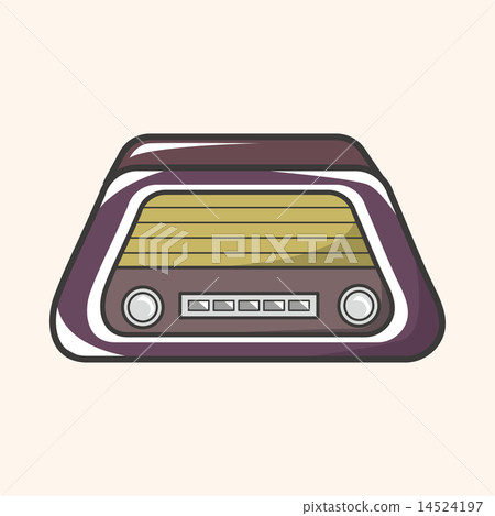 style radio theme elements vector,eps 14524197