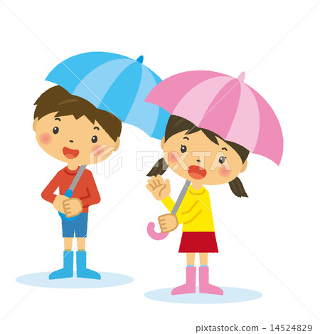 拿著雨傘的孩子 拿著雨傘的孩子 14524829