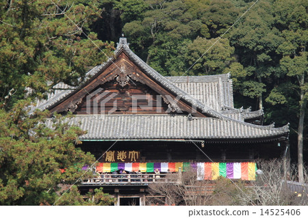 The main hall (reido) of Hasedera Temple in Sakurai City, Nara Prefecture 14525406