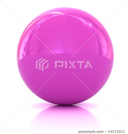 Glossy pink sphere Glossy pink sphere 14525931