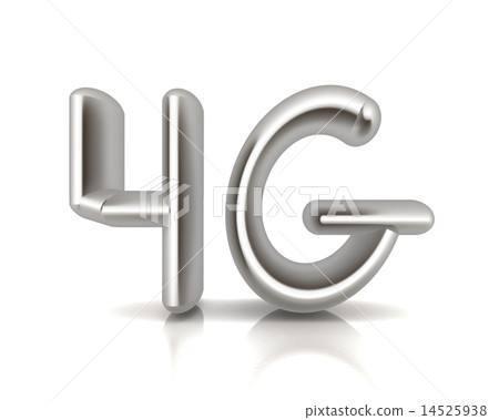 4g modern internet network. 3d text 14525938