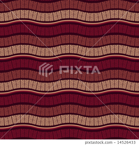 Vector Seamless Wavy Marsala Pattern 14526433