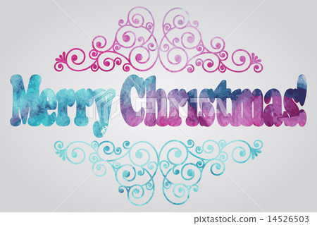 Merry Christmas Watercolor Greetings Merry Christmas Watercolor Greetings 14526503