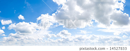 Cloudscape. Blue sky and white cloud. Cloudscape. Blue sky and white cloud. 14527833