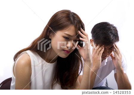 Young couple stressed 14528353