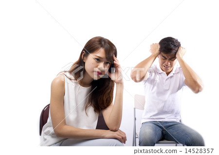 Young couple stressed 14528357