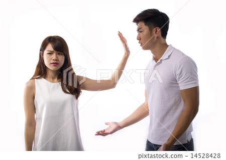 Young lady refuse to talk to boyfriend Young lady refuse to talk to boyfriend 14528428