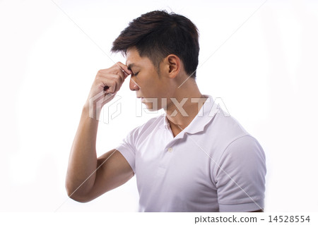 Young man in deep thought 14528554