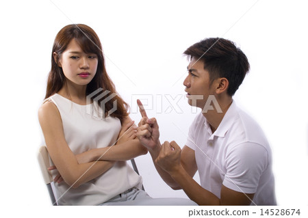 Angry Young Couple 14528674