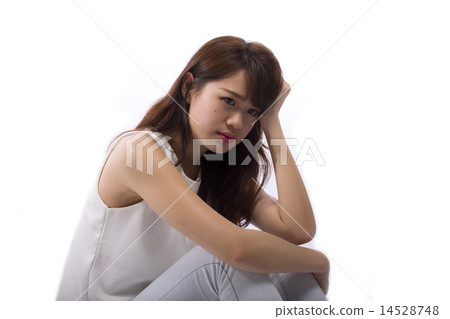 Unhappy Young Lady 14528748