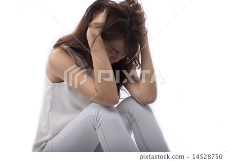 Unhappy Young Lady 14528750