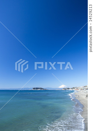 Mt. Fuji and Enoshima of Shitorikakehama 14529213