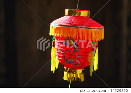 red fringed Chinese lantern red fringed Chinese lantern 14529260
