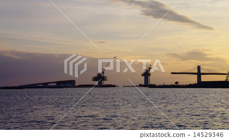 Bridge under construction at Onahama Port, Iwaki-shi 14529346
