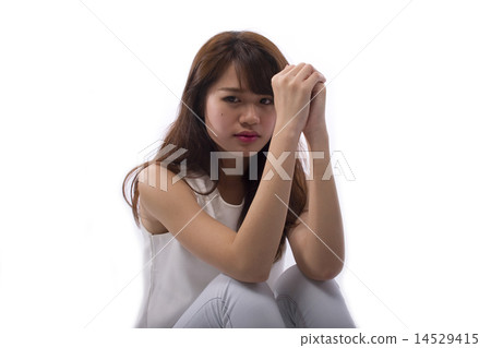Unhappy Young Lady 14529415