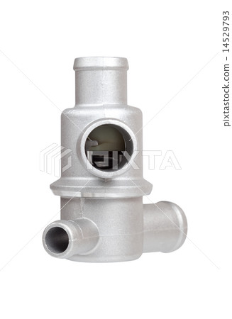 thermostat with car on a white background thermostat with car on a white background 14529793