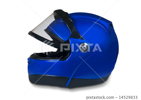 Motorcycle helmet with a raised glass 14529833