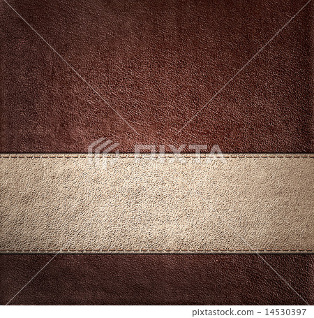 Combined stitched leather background 14530397
